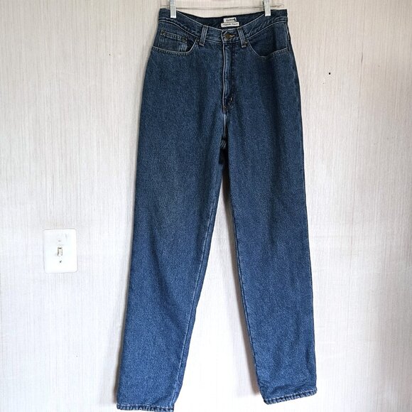 L. L. Bean Original Fit Relaxed Flannel Lined Jeans  - Blue- Sz 10 Tall - EUC - Picture 2 of 8